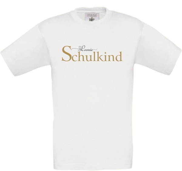 Kinder T-Shirt: Schulkind mit Namen